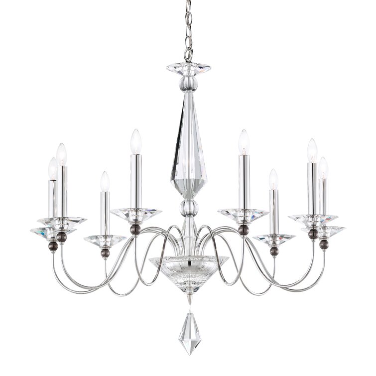 Schonbek Jasmine 9 - Light Glass Classic / Traditional Chandelier